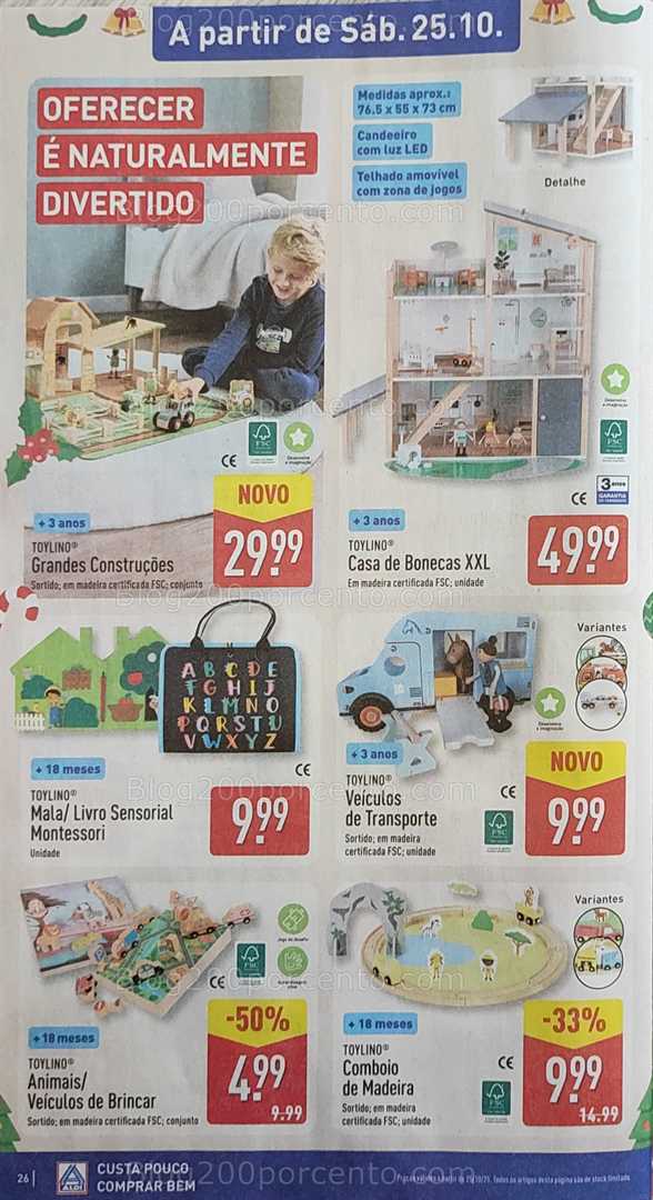 Antevisão Folheto ALDI Promoções de 20 a 26 outubro