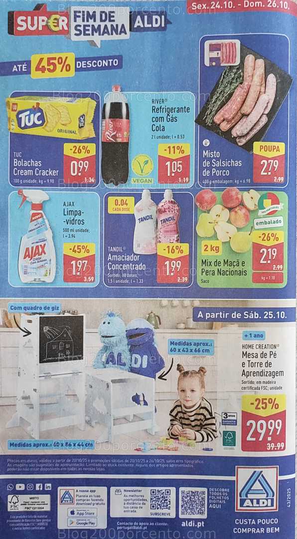 Antevisão Folheto ALDI Promoções de 20 a 26 outubro