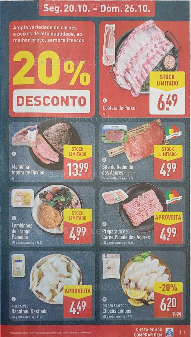 Antevisão Folheto ALDI Promoções de 20 a 26 outubro