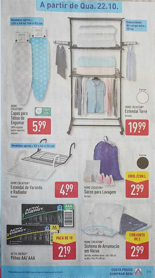 Antevisão Folheto ALDI Promoções de 20 a 26 outubro