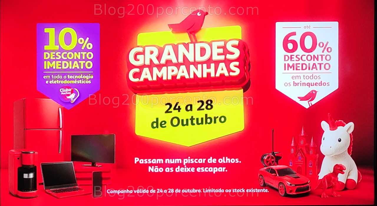 Alerta - Até 60% de desconto AUCHAN Brinquedos - 24 a 28 outubro