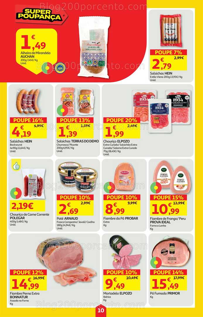 Antevisão Folheto AUCHAN Super Poupança Promoções de 16 a 22 outubro