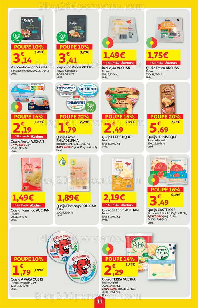 Antevisão Folheto AUCHAN Super Poupança Promoções de 16 a 22 outubro