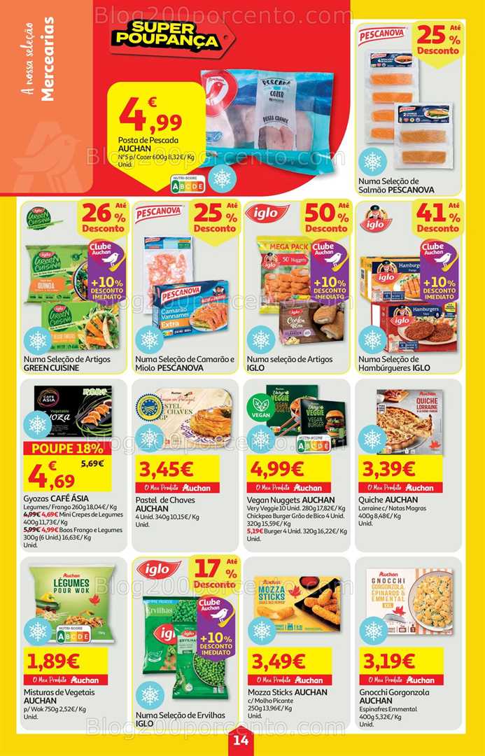 Antevisão Folheto AUCHAN Super Poupança Promoções de 16 a 22 outubro