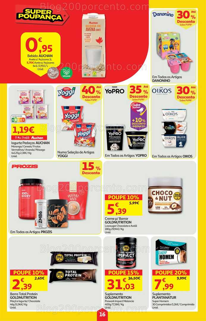 Antevisão Folheto AUCHAN Super Poupança Promoções de 16 a 22 outubro
