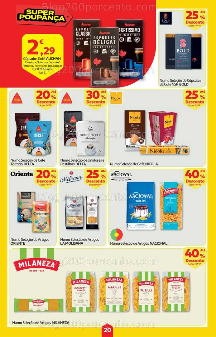 Antevisão Folheto AUCHAN Super Poupança Promoções de 16 a 22 outubro