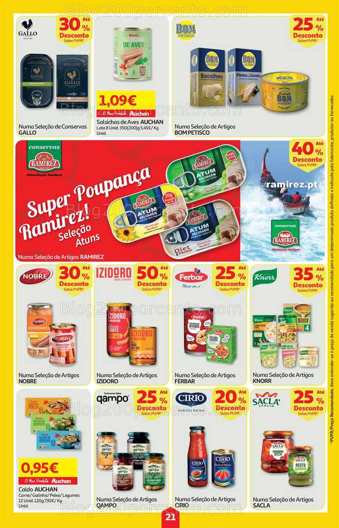 Antevisão Folheto AUCHAN Super Poupança Promoções de 16 a 22 outubro
