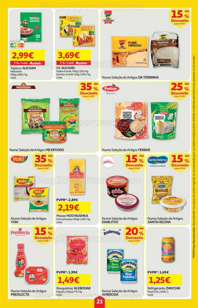 Antevisão Folheto AUCHAN Super Poupança Promoções de 16 a 22 outubro