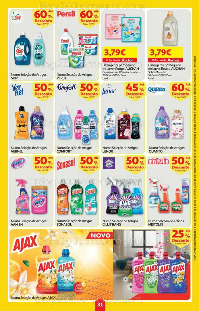 Antevisão Folheto AUCHAN Super Poupança Promoções de 16 a 22 outubro