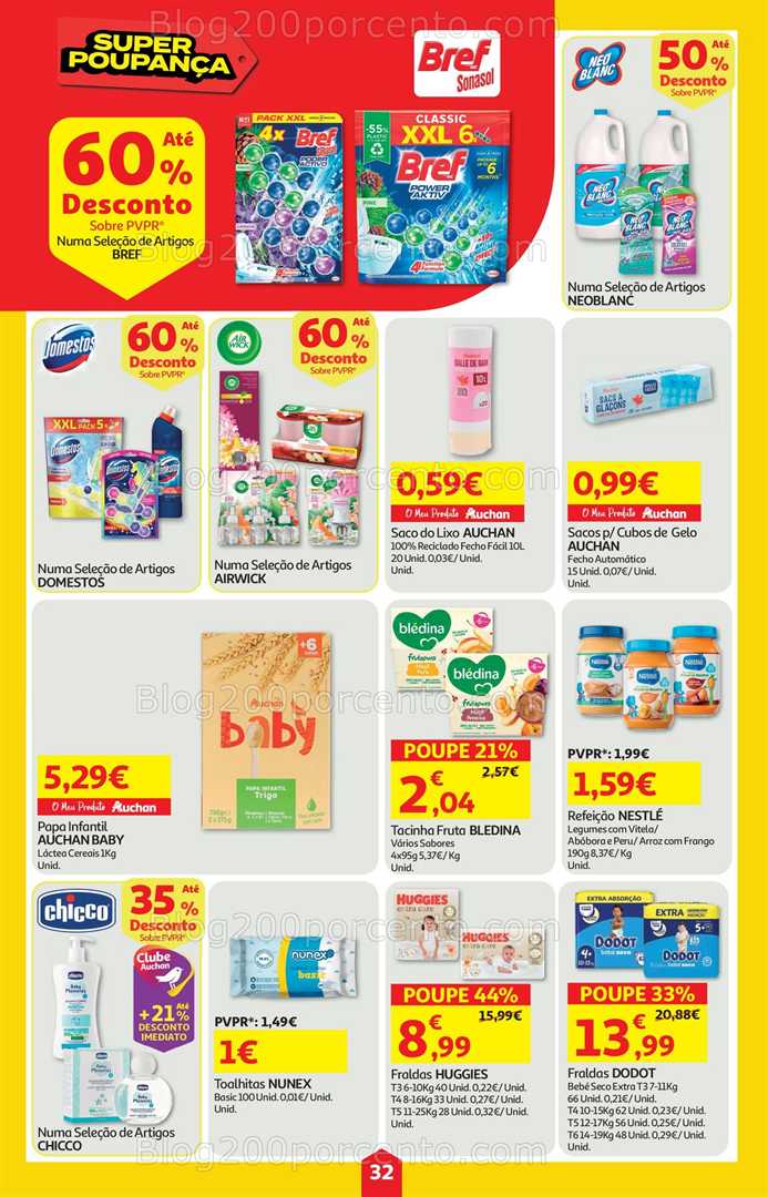 Antevisão Folheto AUCHAN Super Poupança Promoções de 16 a 22 outubro