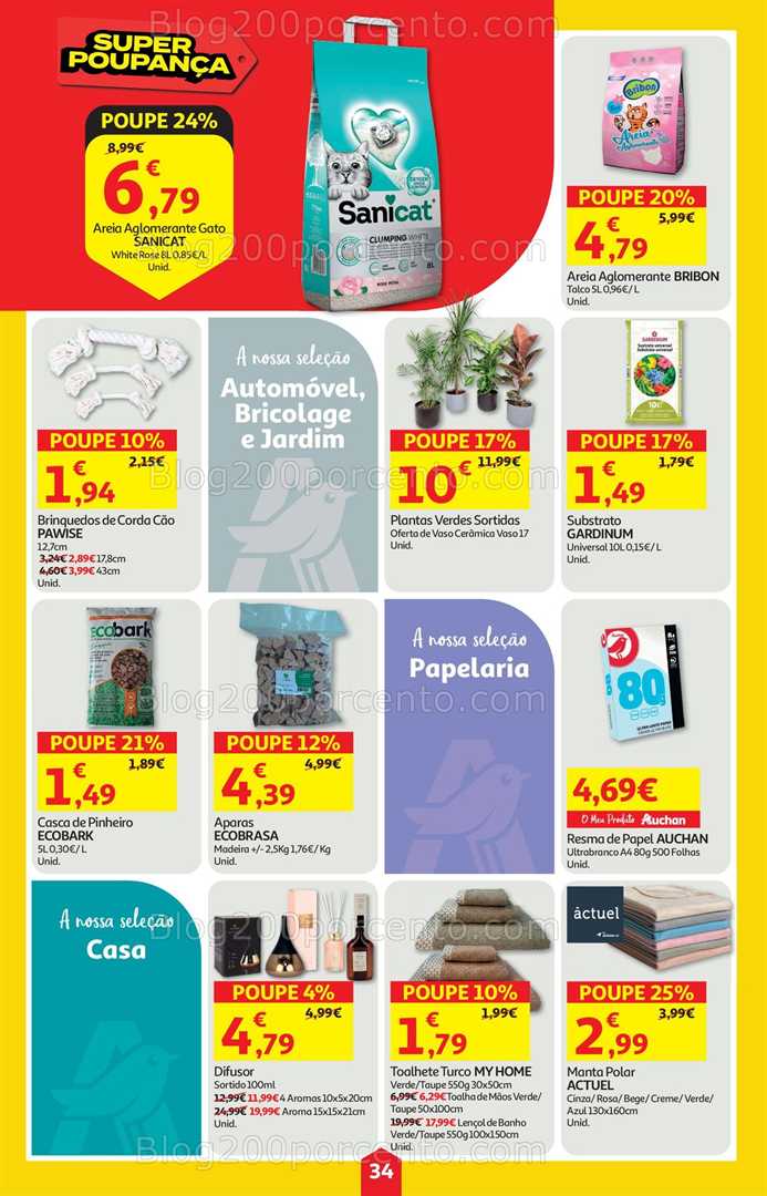 Antevisão Folheto AUCHAN Super Poupança Promoções de 16 a 22 outubro