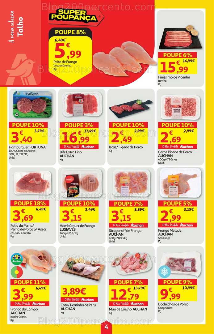 Antevisão Folheto AUCHAN Super Poupança Promoções de 16 a 22 outubro