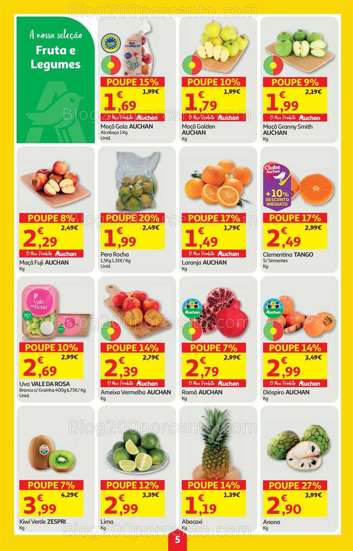 Antevisão Folheto AUCHAN Super Poupança Promoções de 16 a 22 outubro