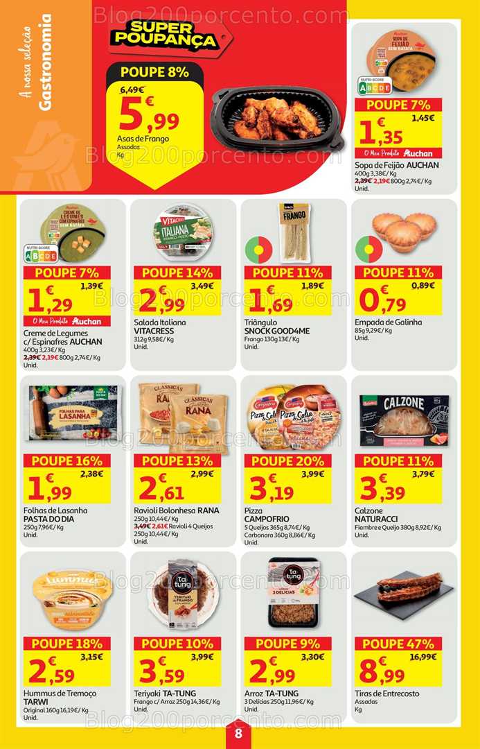 Antevisão Folheto AUCHAN Super Poupança Promoções de 16 a 22 outubro