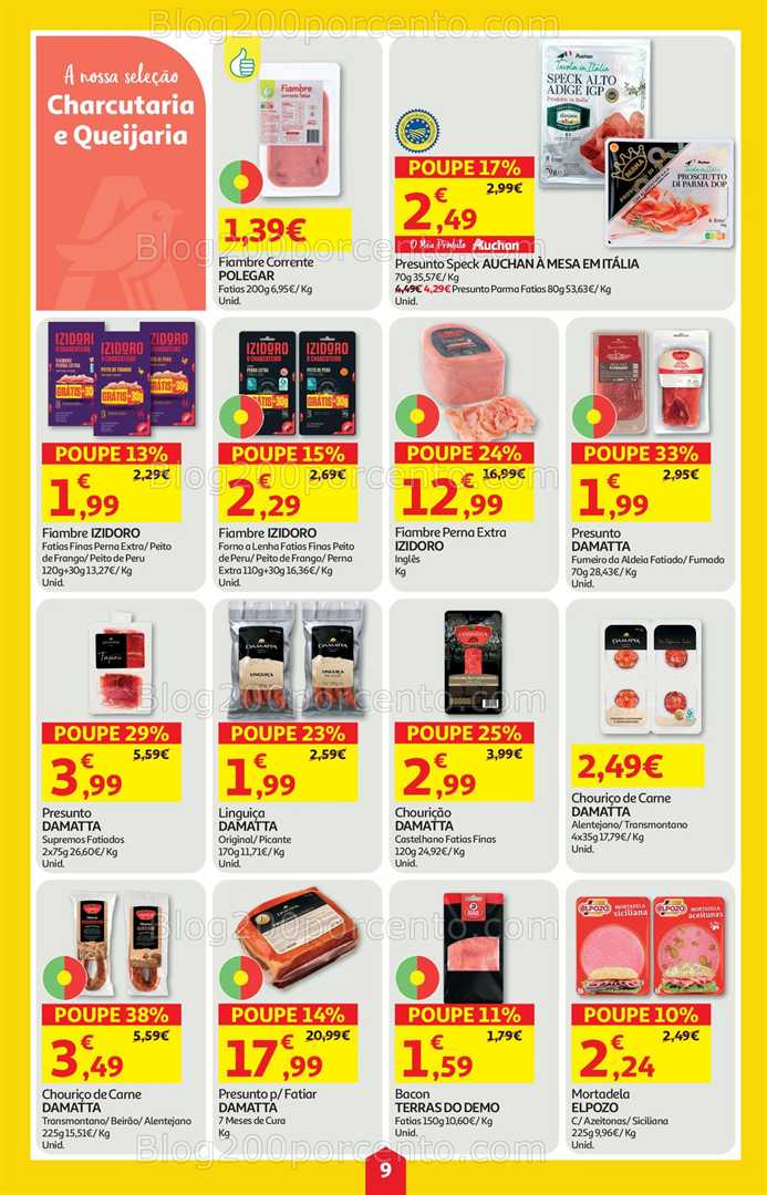Antevisão Folheto AUCHAN Super Poupança Promoções de 16 a 22 outubro