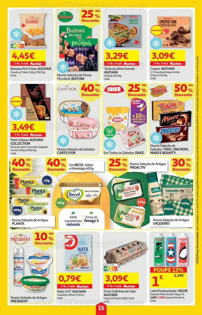 Antevisão Folheto AUCHAN Super Poupança Promoções de 23 a 29 outubro