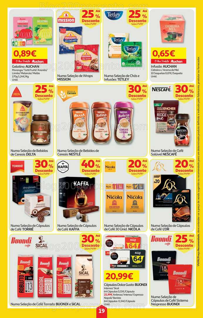 Antevisão Folheto AUCHAN Super Poupança Promoções de 23 a 29 outubro