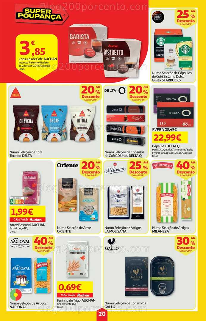 Antevisão Folheto AUCHAN Super Poupança Promoções de 23 a 29 outubro