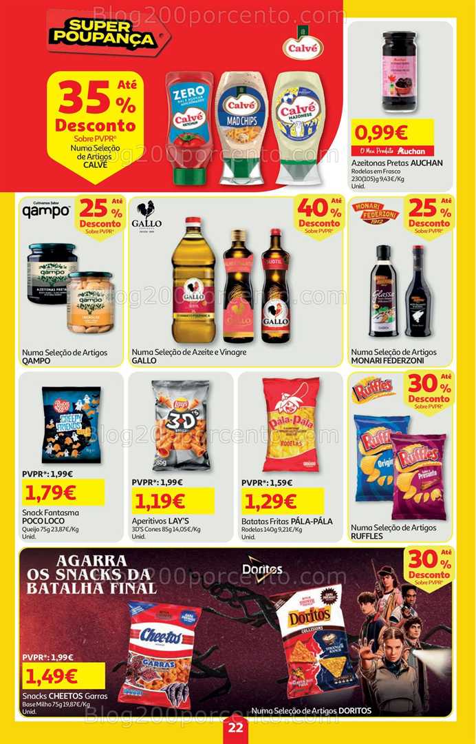 Antevisão Folheto AUCHAN Super Poupança Promoções de 23 a 29 outubro