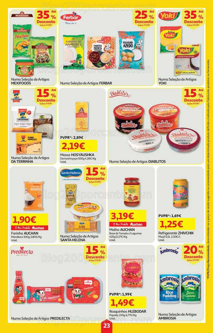 Antevisão Folheto AUCHAN Super Poupança Promoções de 23 a 29 outubro