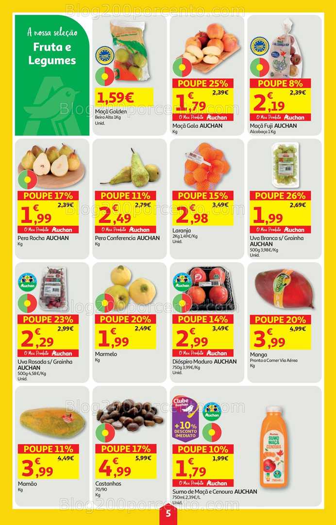 Antevisão Folheto AUCHAN Super Poupança Promoções de 23 a 29 outubro