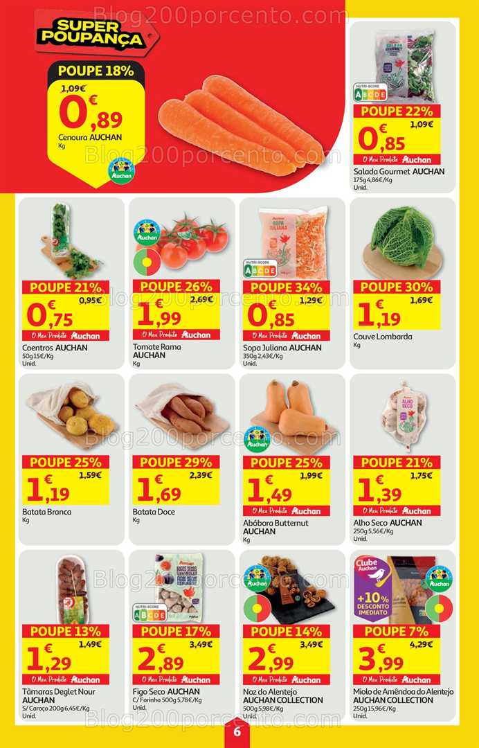 Antevisão Folheto AUCHAN Super Poupança Promoções de 23 a 29 outubro
