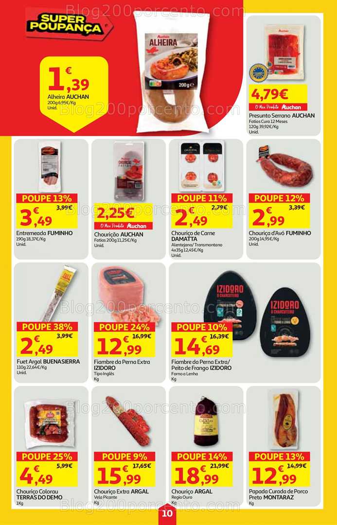 Antevisão Folheto AUCHAN Super Poupança Promoções de 9 a 15 outubro