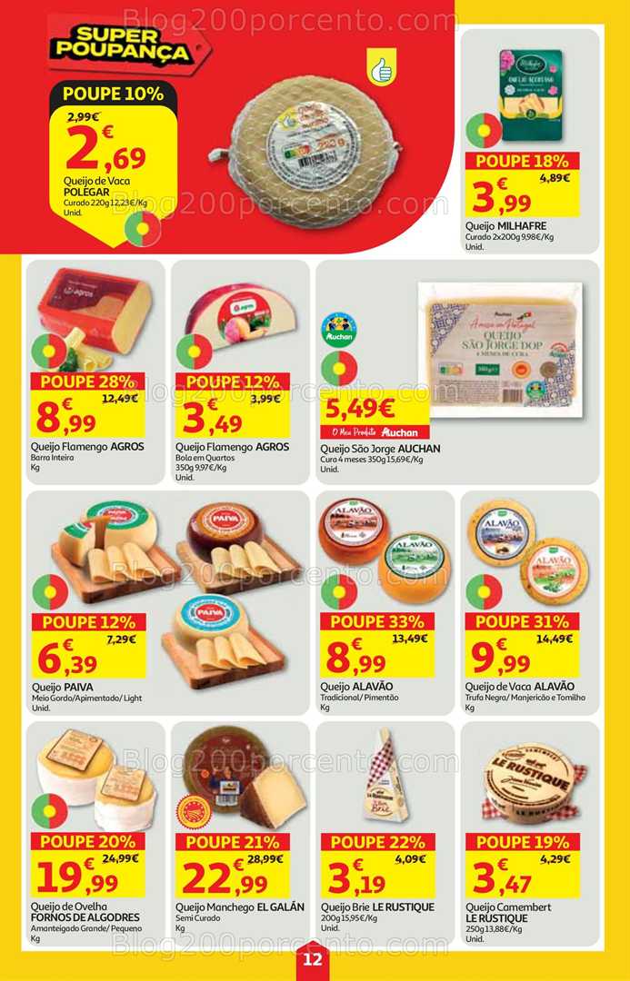 Antevisão Folheto AUCHAN Super Poupança Promoções de 9 a 15 outubro
