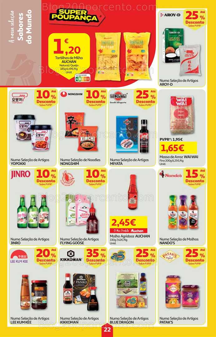 Antevisão Folheto AUCHAN Super Poupança Promoções de 9 a 15 outubro