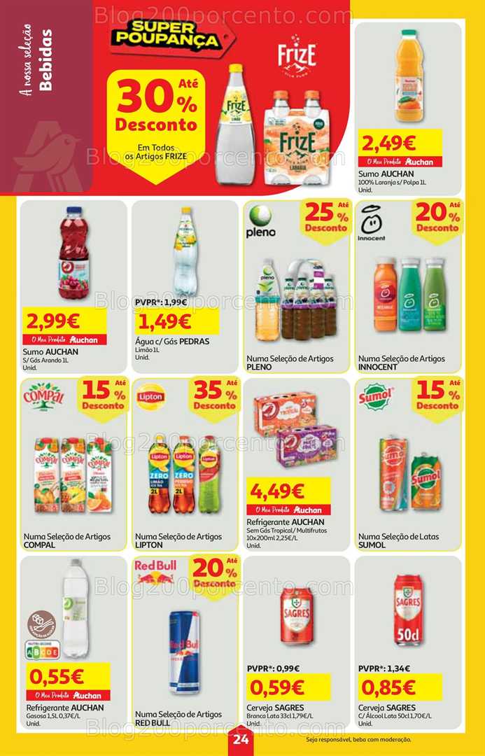 Antevisão Folheto AUCHAN Super Poupança Promoções de 9 a 15 outubro