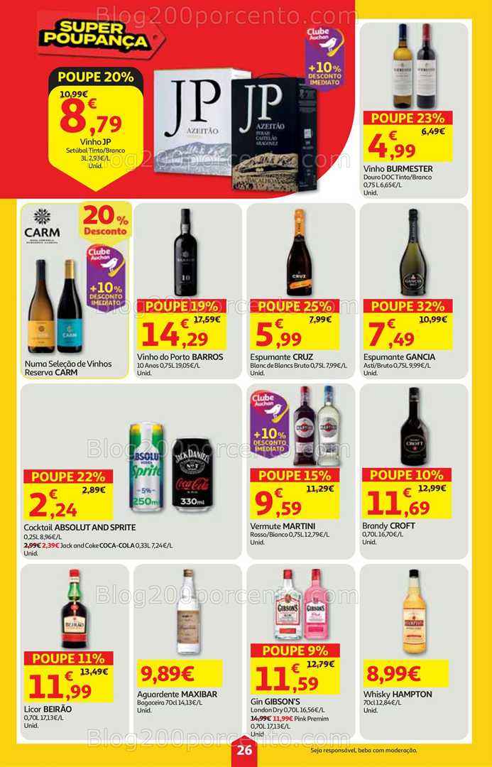 Antevisão Folheto AUCHAN Super Poupança Promoções de 9 a 15 outubro