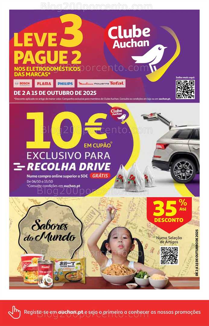 Antevisão Folheto AUCHAN Super Poupança Promoções de 9 a 15 outubro