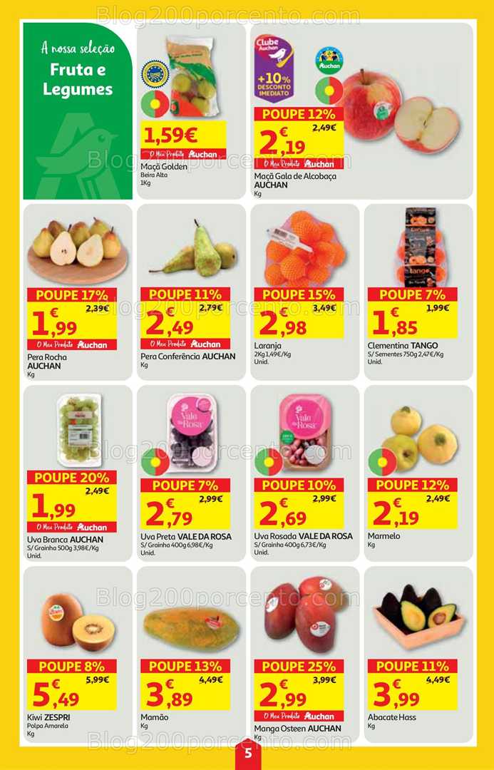 Antevisão Folheto AUCHAN Super Poupança Promoções de 9 a 15 outubro