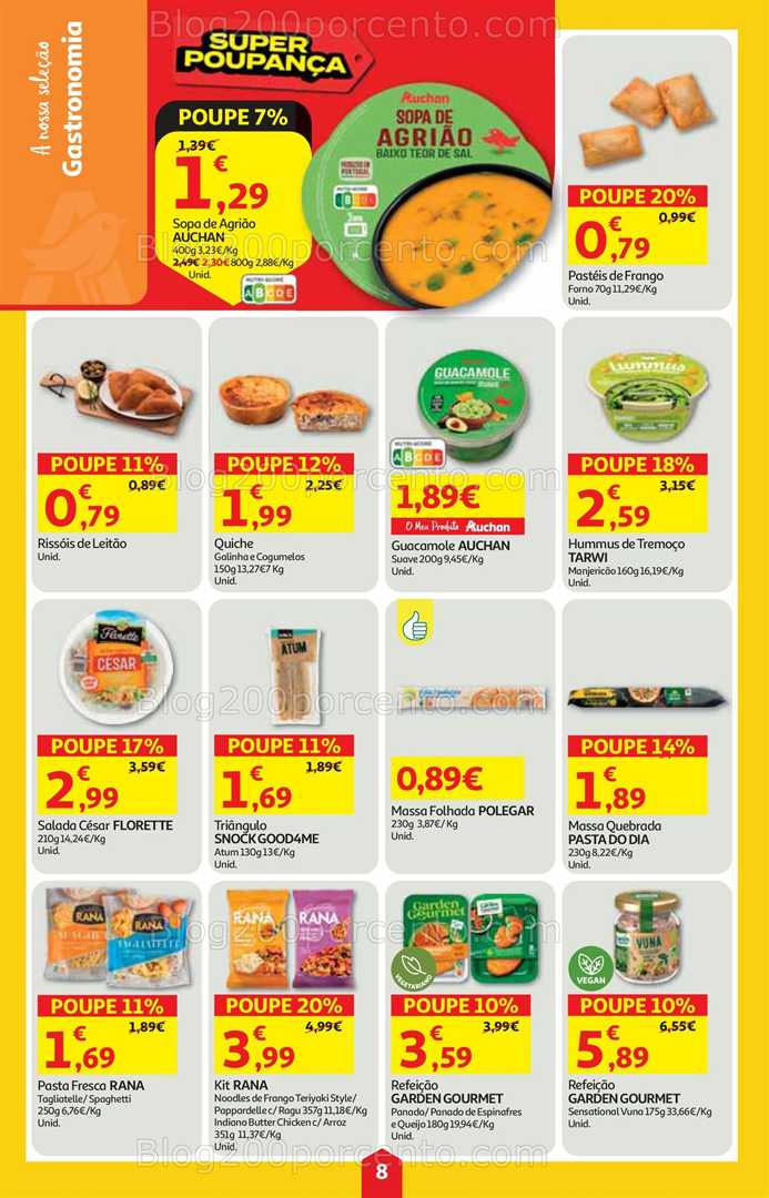 Antevisão Folheto AUCHAN Super Poupança Promoções de 9 a 15 outubro