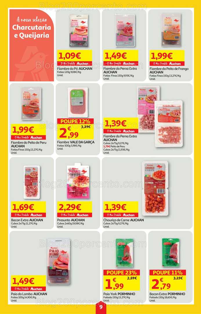 Antevisão Folheto AUCHAN Super Poupança Promoções de 9 a 15 outubro