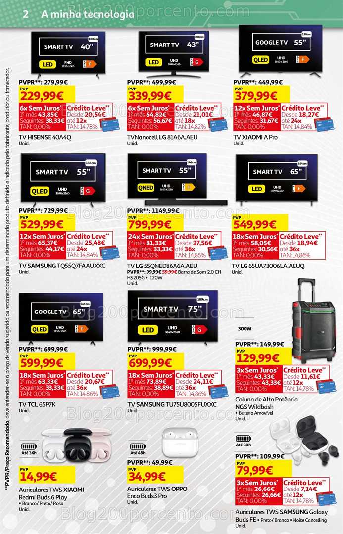 Antevisão Folheto AUCHAN Box Tecnologia Promoções de 16 a 31 outubro