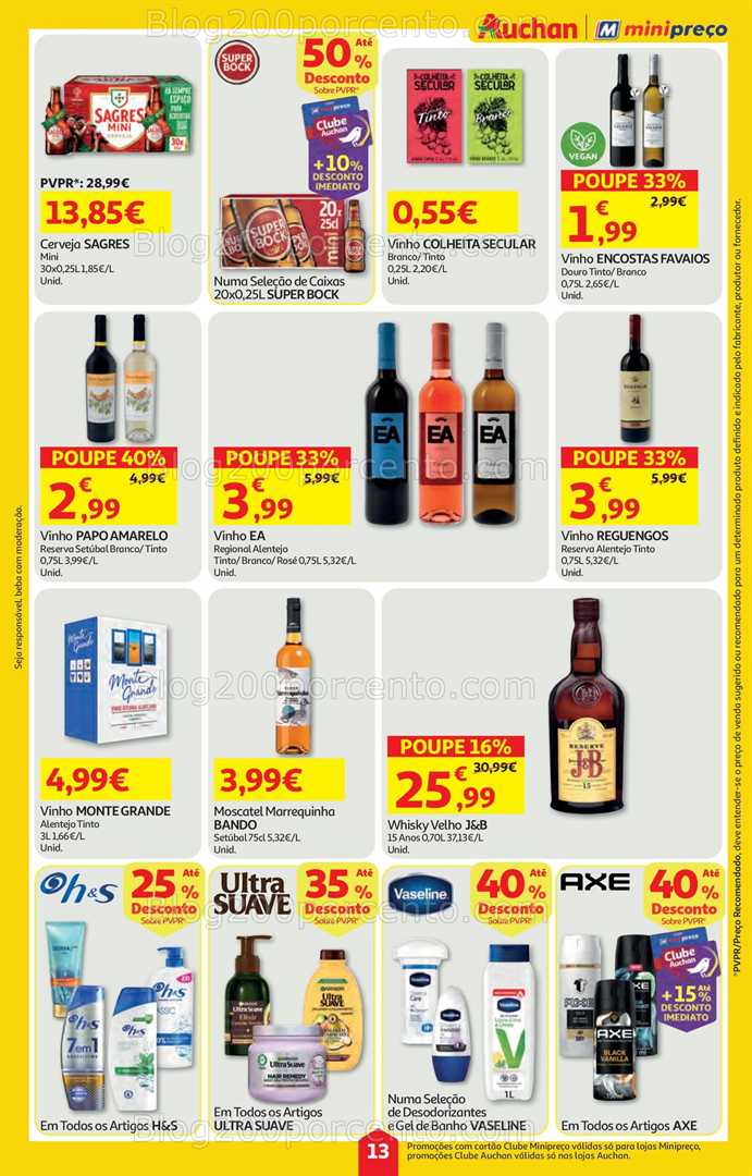 Antevisão Folheto MINIPREÇO - AUCHAN Promoções de 23 a 29 outubro