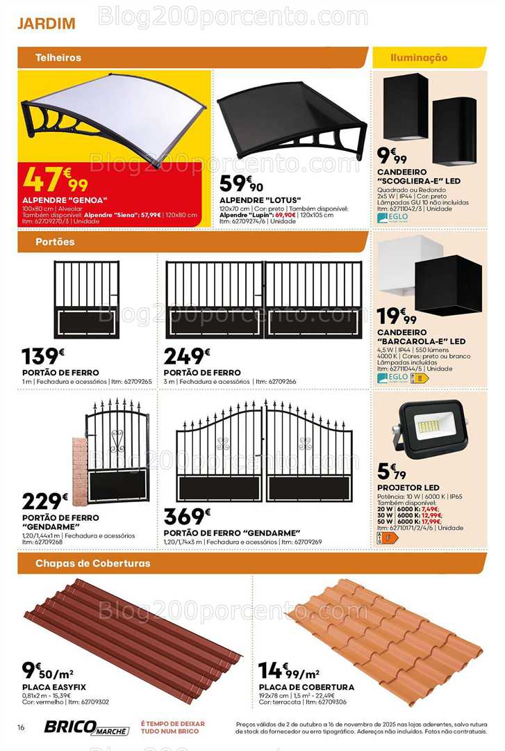 Antevisão Folheto BRICOMARCHÉ Promoções de 2 outubro a 16 novembro