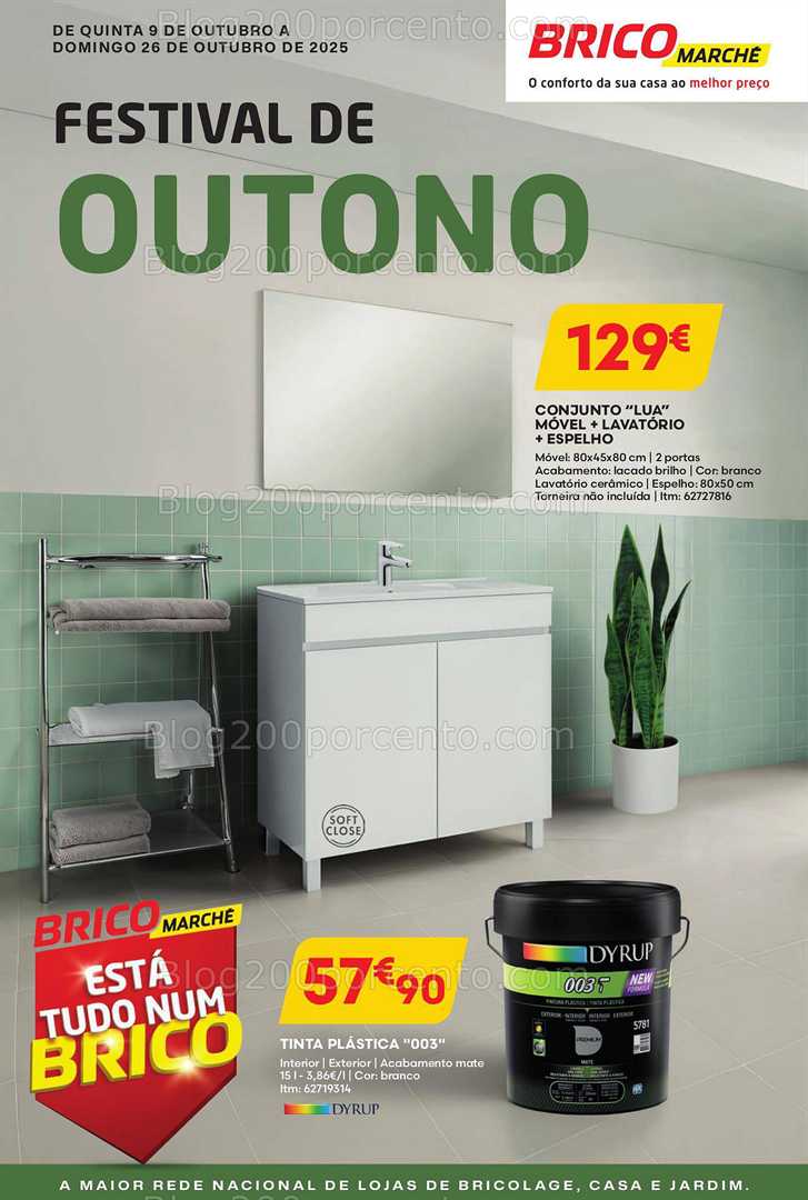 Antevisão Folheto BRICOMARCHÉ Promoções de 9 a 23 outubro