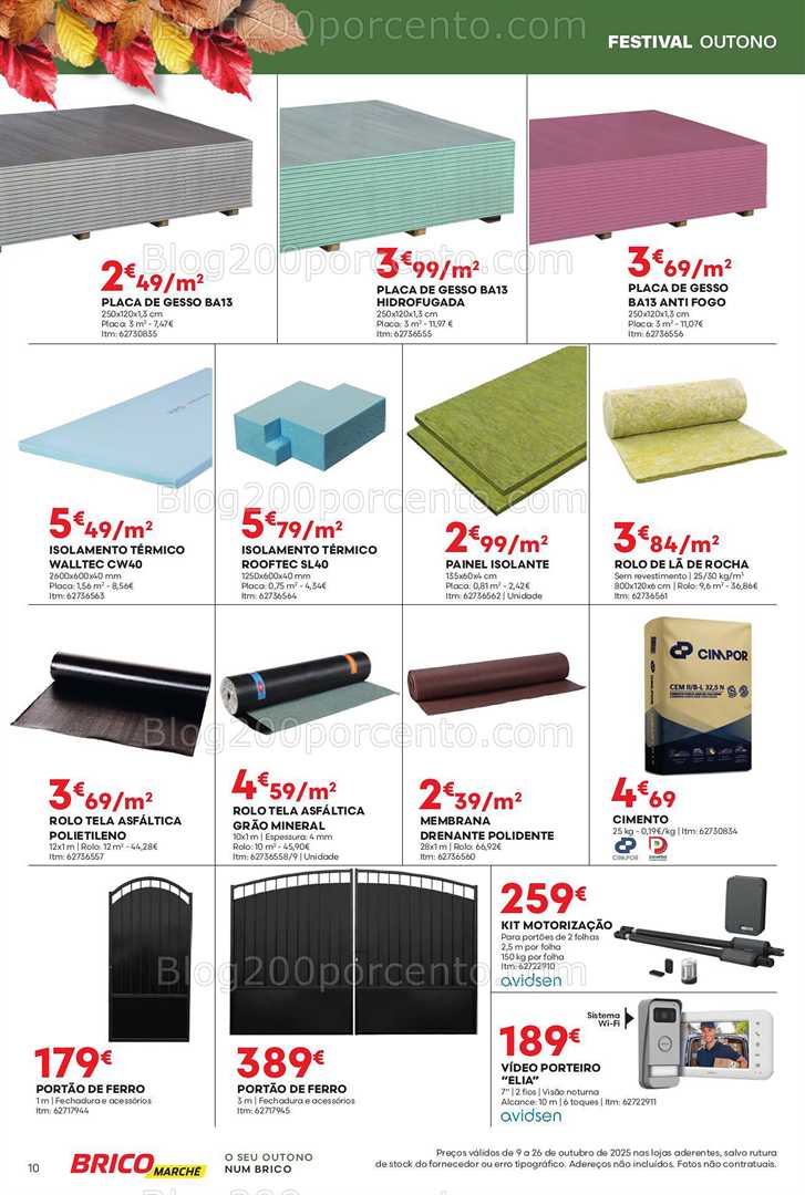 Antevisão Folheto BRICOMARCHÉ Promoções de 9 a 23 outubro