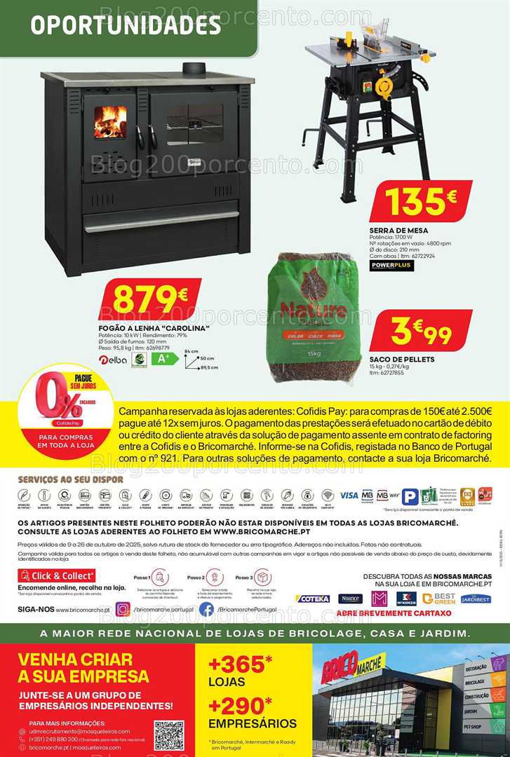 Antevisão Folheto BRICOMARCHÉ Promoções de 9 a 23 outubro