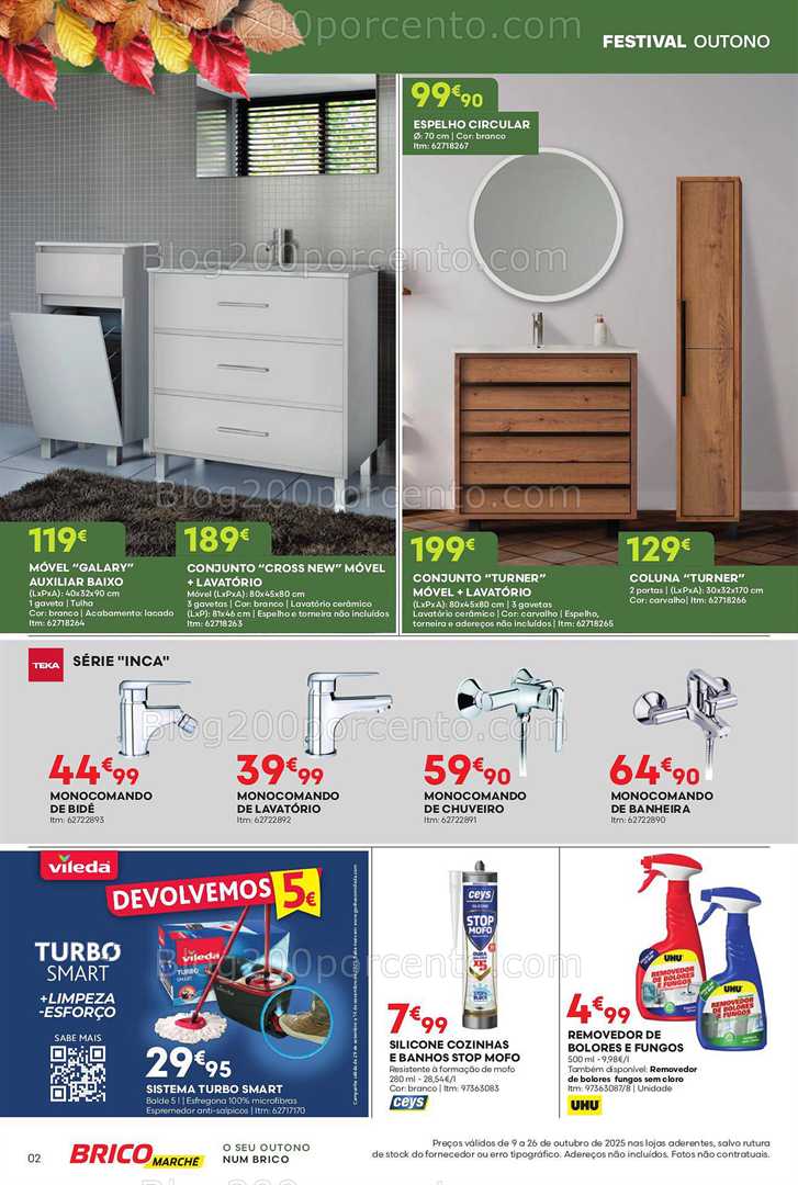 Antevisão Folheto BRICOMARCHÉ Promoções de 9 a 23 outubro