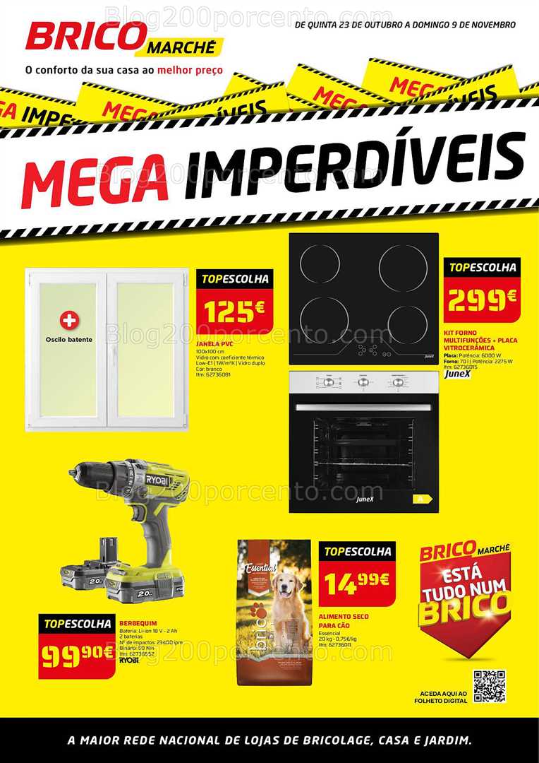 Antevisão Folheto BRICOMARCHÉ Mega Imperdíveis Promoções de 23 outubro a 9 novembro