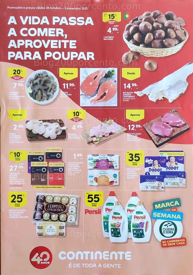 Antevisão Folheto CONTINENTE Promoções de 28 outubro a 3 novembro