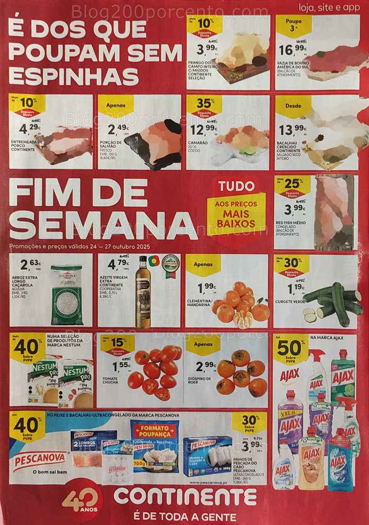 Antevisão Folheto CONTINENTE Promoções Fim de Semana - 24 a 27 outubro