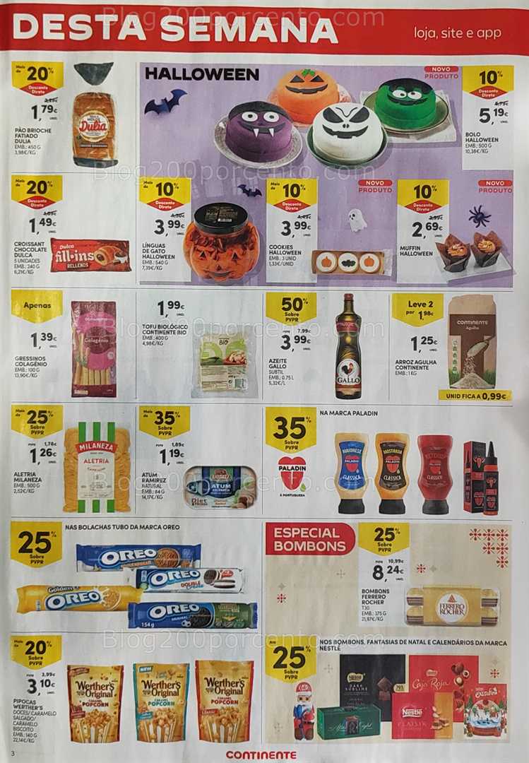 Antevisão Folheto CONTINENTE Promoções Fim de Semana - 24 a 27 outubro
