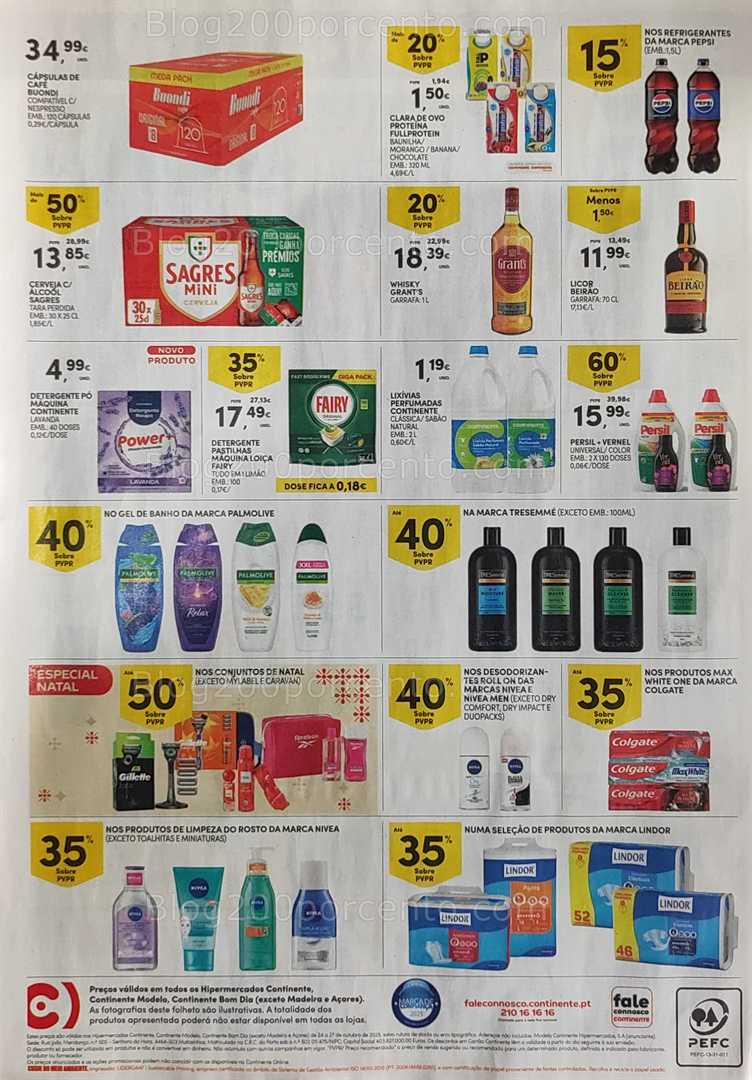 Antevisão Folheto CONTINENTE Promoções Fim de Semana - 24 a 27 outubro