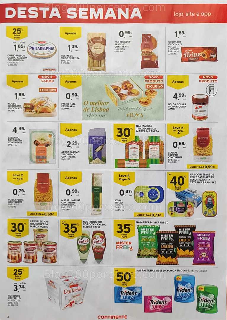 Antevisão Folheto CONTINENTE Promoções Fim de Semana - 3 a 6 outubro