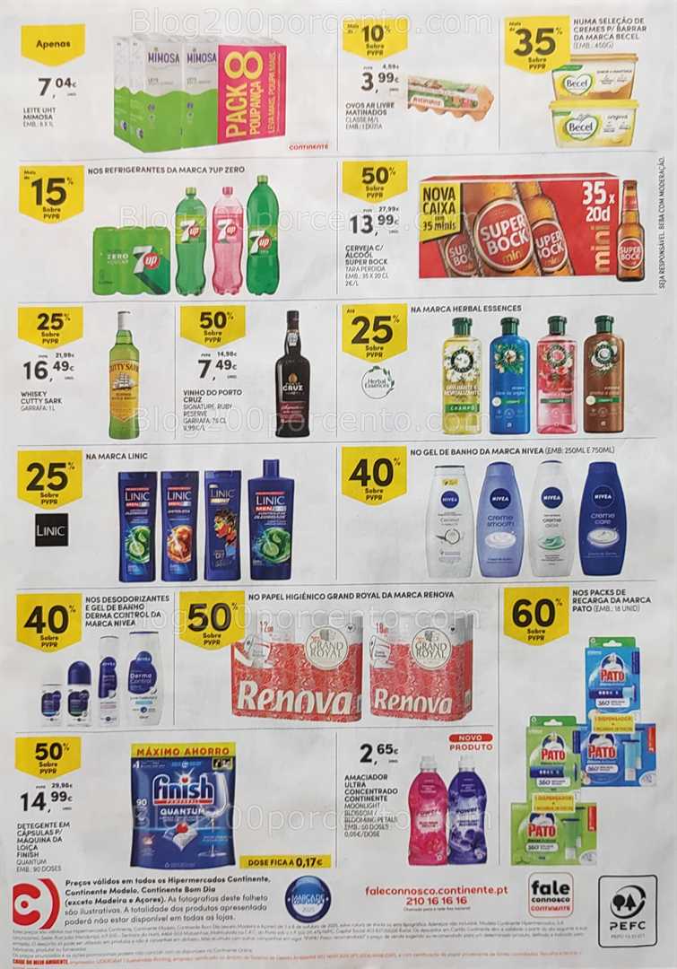 Antevisão Folheto CONTINENTE Promoções Fim de Semana - 3 a 6 outubro
