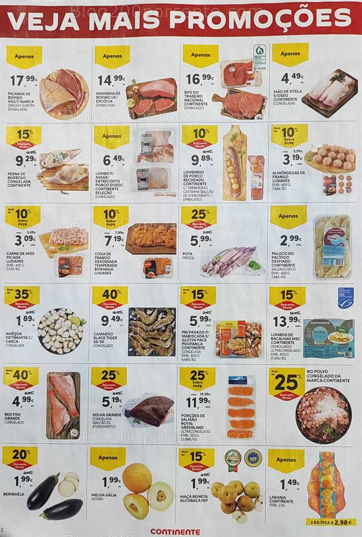 Antevisão Folheto CONTINENTE Promoções Fim de Semana - 10 a 13 outubro